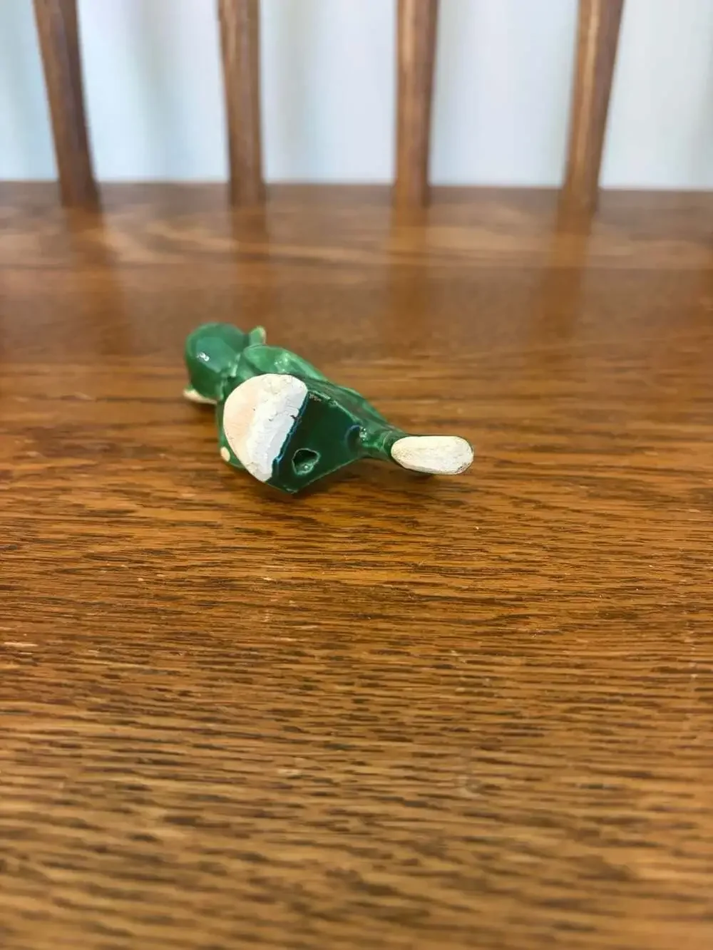 Vintage Ceramic Green Elf Pixie Figurine